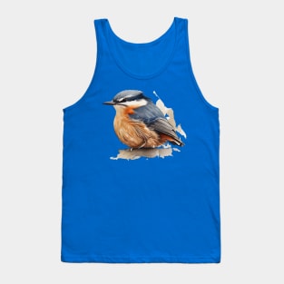 Nuthatch Bird On A Tree Branch 5.0 Tank Top